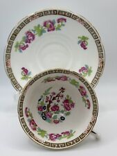 Vintage Collingwood England Pink Floral Bone China Teacup & Saucer England picture