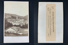 Germany, Baden-Baden, Panorama Vintage cdv albumen print, CDV, albumi print picture