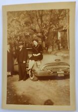 Vintage Photograph 1953 Buick Man Two Women By Car Classic Automobile Photo picture