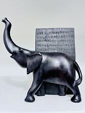 Antique Hand carved Wooden Ebony Elephant Sculpture picture
