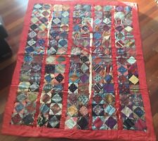 Vintage or Antique Quilt from 18th Century NJ Farmhouse #6 Fabric Sampler  picture