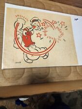 Vintage Popeye The Sailor Man K.F.S. Throwing Punch Decal   hard to find picture