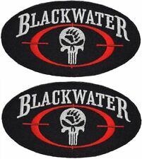 Blackwater Security Embroidered Morale Patch |2PC  Hook Backing  4.5x2.5
