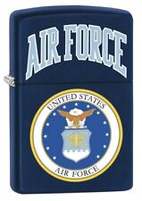 Zippo USAF Air Force Logo Lighter, Navy Matte NEW IN BOX picture