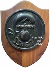 1969 - 1999 USS NARWHAL SSN-671 US NAVY SUBMARINE RESIN SEAL WOOD WALL PLAQUE picture