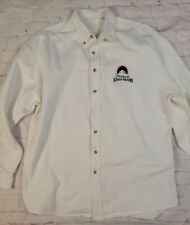 Vtg Paramount Kings Island Heavy Cotton Button Up Down Embroidered Size XL picture