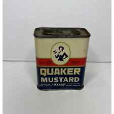 Vintage Quaker Spice Tin Mustard, Lee & Cady Distributors picture