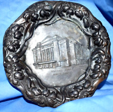 RARE 1909 Boston Opera House Metal Souvenir Ad Ashtray / Dish - The Real Deal picture