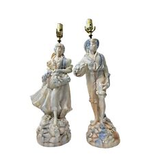 Pair of Large Mid-20th Century Ceramic Figural Table Lamps picture