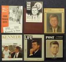 Lot of 7 John F Kennedy Assassination Publications 1963 picture