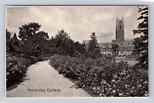 Wellesley MA-Massachusetts, Wellesley College, Antique, Vintage c1947 Postcard picture