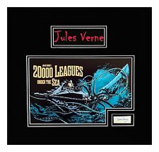 Jules Verne Original Autograph Cut-Museum Framed Ready to Display picture