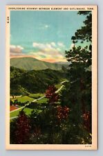 Gatlinburg TN-Tennessee, Aerial Overlooking Highway, Antique, Vintage Postcard picture