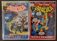 Tomb of Dracula 1972 #4 & 5 Marvel Bronze horror F/VF picture