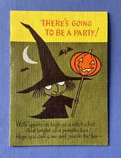 Vintage 1960s Halloween Party Invitation Card • Rust Craft picture