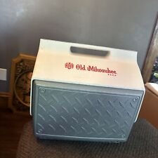 Vintage Old Milwaukee Hand Held Gray Igloo Cooler 14”x 14”x 10” Brewery picture