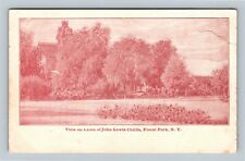 Floral Park NY, John Lewis Childs Lawn, New York Vintage Postcard picture
