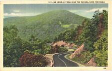 Skyline Drive, Approaching The Tunnel, Near Panorama, Virginia Postcard picture