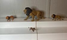 Huge Lot Of 4 Lions Large To Small Figures/ Figurines picture
