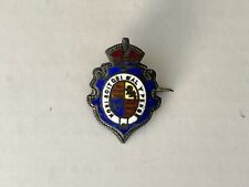 Vintage c.1880's Sterling British Enamelled Order of the Garter Brooch Badge  picture