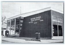 c1905's Wilton Post Office Building Street Sidewalk Wilton Iowa Antique Postcard picture