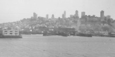 Vintage 1940s San Francisco Russian Hill from Water Waterfront Original Photo picture