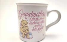 Vintage Grandmother American Greetings Love Teddy Bear Hugs Tea Coffee Mug picture