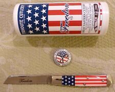 Great Eastern Cutlery GEC Tidioute 493121 Freedom Flag Acrylic #49 USA Knife  picture