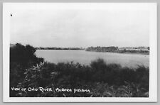Aurora Indiana~Ohio River View~1950s Real Photo Postcard~RPPC picture