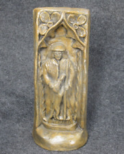 St. Roch Patron Saint of Dogs & Invalids Plaster Wall Relief Statue Signed WHS picture