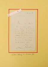 ● L.A.S Ludovic HALEVY to Alexander DUMAS son - small letter autograph picture