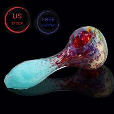 4 Inch Tobacco Glass Pipe Smoking Bowl Collectible Handmade Pipes Blue Purple picture