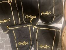 Crown Royal 1.75L Extra Large Black Drawstring Bag- 12 inch Quilt/craft/ Collect picture