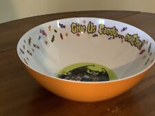 Disney Halloween Candy Bowl Hard Plastic Melamine Large 11
