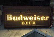 1940's BUDWEISER BEER LIGHTED SIGN 2 SIDED BAR ANHEUSER-BUSCH BAR TAVERN  picture