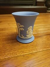 Wedgewood Blue Jasperware Small Vase 3 3/4