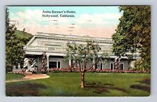 Hollywood CA-California, Anita Stewart's Home, Antique, Vintage c1924 Postcard picture