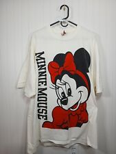 VTG WALT DISNEY BIG MINNIE MOUSE 2 SIDED AOP ONE SIZE FITS ALL T-SHIRT-DEFECTS picture