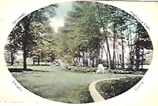 Dwight IL The Driveway in Oughton's Park 1912 picture