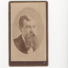 Antique Carte De Visite CDV Card Photograph Bearded Gentleman Head Portrait picture