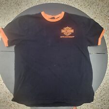 Harley Davidson Men's Size XL 110th Anniversary T-Shirt Black/orange picture
