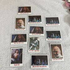 FRIGHT FLICKS TRADING CARDS LOT of 11 ~ TOPPS 1988 Vintage Ghostbusters, Freddy picture