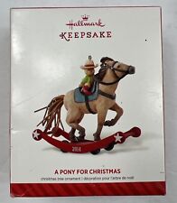 2014 Hallmark Keepsake Ornament #17 A Pony For Christmas Rocking Horse picture