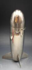 Vintage 4 Piece Stainless Steel Rocket Airplane Cocktail Shaker picture