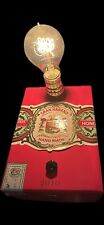 Handcrafted Red Cigar Box Lamp Vintage Look Edison Bulb picture