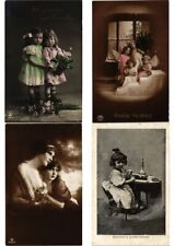 GLAMOUR GIRLS, CHILDREN REAL PHOTO 800 Vintage Postcards PART 2 Pre-1940 (L2442) picture