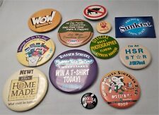 Lot of 12 Company Advertising Buttons Pins McDonalds Kraft Edy's Sunkist (B1) picture