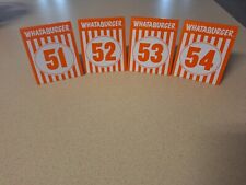 Whataburger Restaurant Table Tent Order Number Collection 51,52,53,54 Ships Free picture