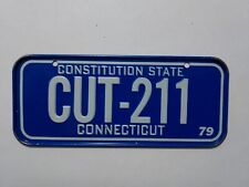 1979 CT CONNECTICUT POST HONEYCOMB CEREAL MINI License Plate Embossed # CUT-211 picture