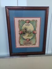 Rare 1911 M. Lamoreaux Horse Shoeing & Repairing Co. Framed Calender  picture